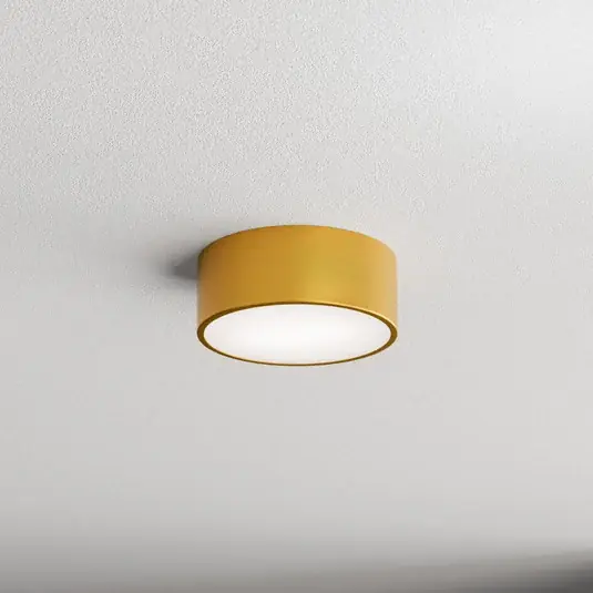 Stropní svítidlo Cleo, Ø 20 cm, IP20, zlatá barva, kov, E27 Rychlé Dodání