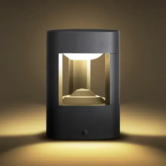 Lucande LED stojací lampa Pirron, 20 cm, trojúhelníková, IP54 Nízká Cena