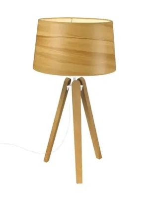 Nízká Cena Stolní lampa Essence LT, stínidlo dřevo-bavlna