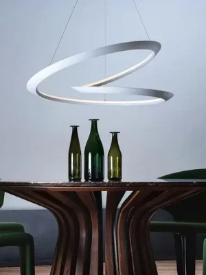 Závěsné svítidlo Nemo Kepler 2 700K Up Ø84cm bílá Originální