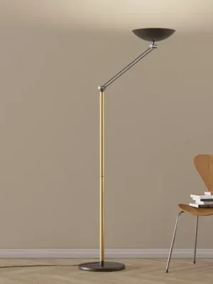 Finální Výprodej LED stojací lampa Lib V, nastavitelná výška, černá