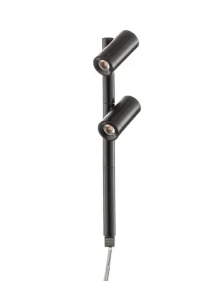 LED Duo Spot 2x3 W ww 170 mm černá Rychlé Dodání