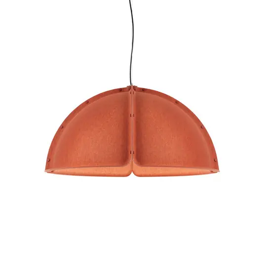 Cenová Bomba LED závěsné světlo Hood 1x23W Ø120cm terakota