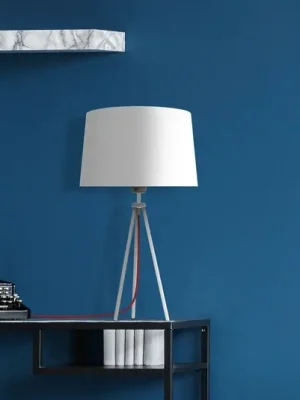Aluminor Tropic stolní lampa bílá, kabel červený Must-Have