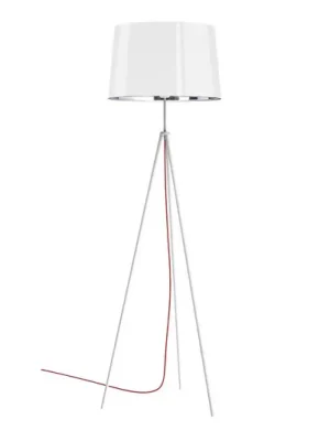 Must-Have Aluminor Tropic stojací lampa bílá, kabel červený