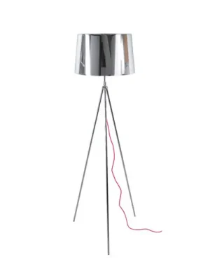 Aluminor Tropic stojací lampa chrom, kabel červený Autentický