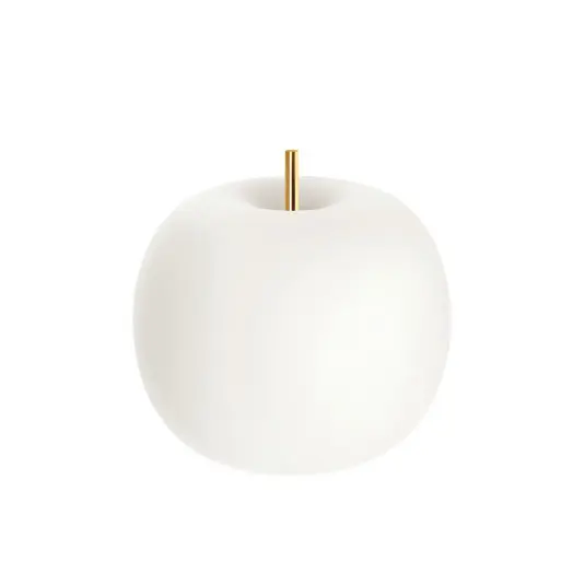 kdln Stolní lampa Kushi, mosaz/bílá, Ø 16 cm, sklo Vrácení Zdarma