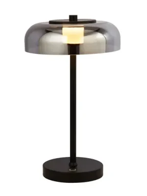 LED stolní lampa Frisbee se stínidlem ze skla Dokud Zásoby Vydrží