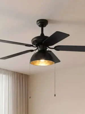 Stropní ventilátor Lucande s osvětlením Shamoian, tichý, Ø 130 cm Výprodej