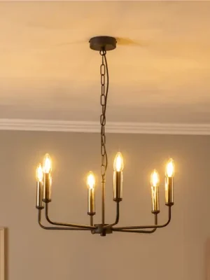 Lustr Ampli, černý/zlatý, šestisvětelný Kup Teď