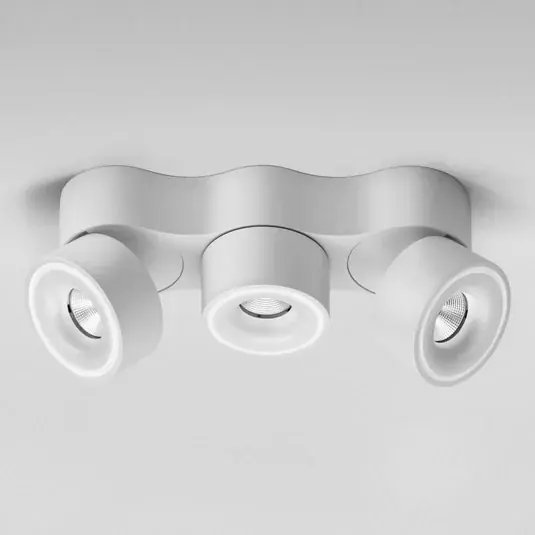 Sleva Egger DLS LED reflektor Clippo Trio, bílý, stmívatelný DALI