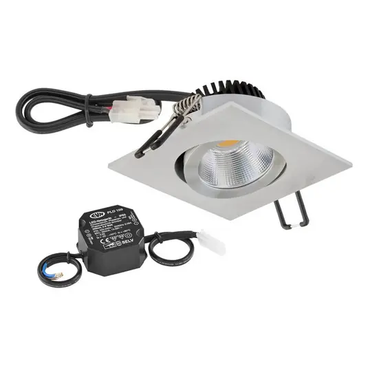 Must-Have EVN PC20 podhledové hranaté stmívač 3000K hliník