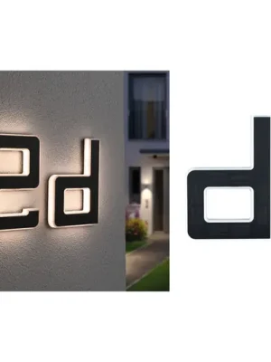 Výprodej Paulmann LED solární písmeno d
