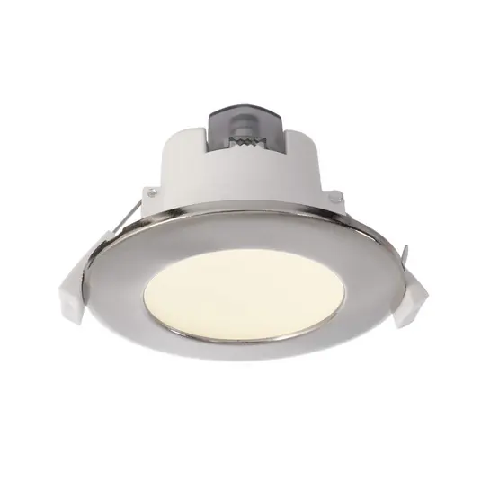Top Prodej LED vestavné stropní svítidlo Acrux, Ø 10 cm, stříbrný mat, CCT