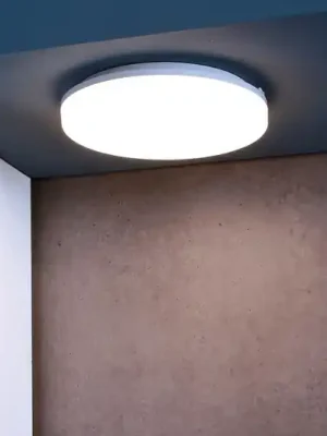 Venkovní stropní svítidlo Altais Motion LED, 12 W, Ø 22 cm Výhodná Nabídka