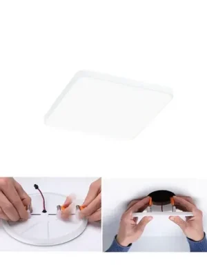 Vysoce Kvalitní Paulmann Veluna Edge LED vestavná IP44 4000K 12x12cm