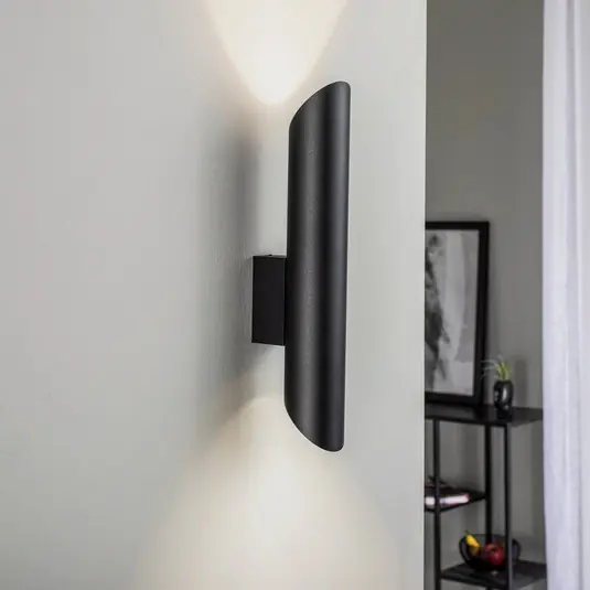 Autentický Nástěnné světlo Eye Cut, černé