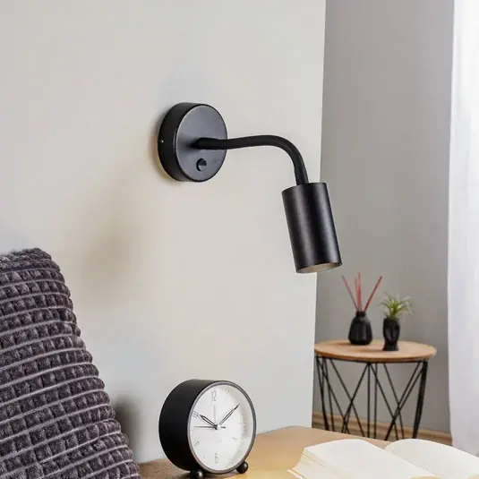 Nízká Cena Nástěnné světlo Eye Flex S, černé