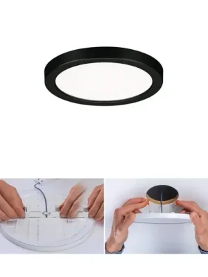 Vrácení Zdarma Paulmann Areo LED panel kulatý černý 4000K Ø11,8cm