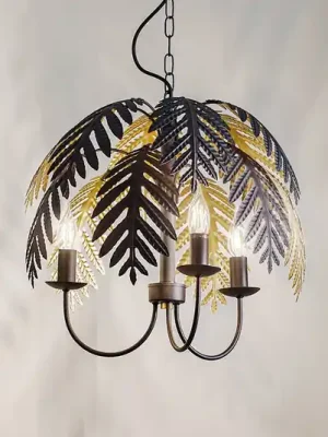 Top Prodej Lucande Aparas závěsná lampa vzhled listu, 1 světlo, 50 cm
