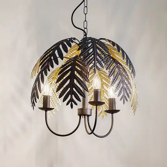 Top Prodej Lucande Aparas závěsná lampa vzhled listu, 1 světlo, 50 cm