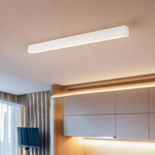 Stropní světlo Straight, bílé, 92 cm, kov, plast Odeslání Ihned