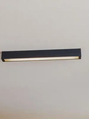 Stropní světlo Straight grafit 62 cm Autentický