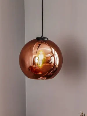 Koupit Online Závěsné světlo Polaris, zrcadlové sklo, měď
