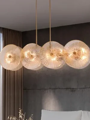 Závěsné svítidlo Maytoni Aster, sklo, délka 101 cm, 8 x E14 Víkendová Akce