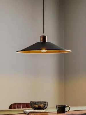 Sleva Závěsné světlo Garret I v tmavě hnědé/měděné barvě Ø 50 cm