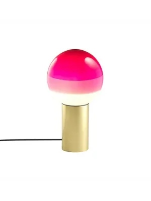 Stolní lampa MARSET Dipping Light, výška 22 cm, růžová/mosazná Odeslání Ihned