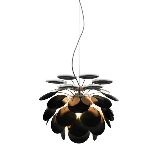 Top Prodej MARSET Discocó závěsná lampa Ø 53 cm černá/zlatá