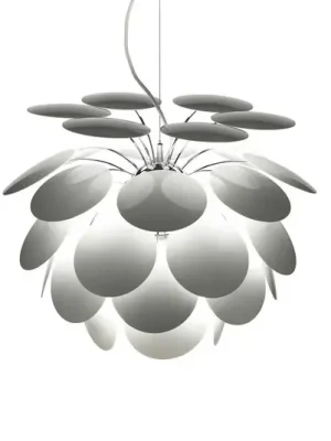Autentický MARSET Discocó závěsná lampa Ø 68 cm bílá