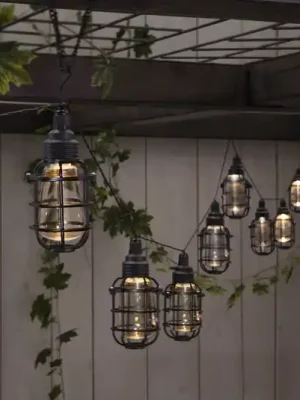 Sleva Solární světelný řetěz LED Cage, osm světel