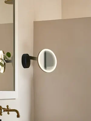 LEDS-C4 Vanity LED nástěnné zrcadlo, 3000K, černá Akční Nabídka
