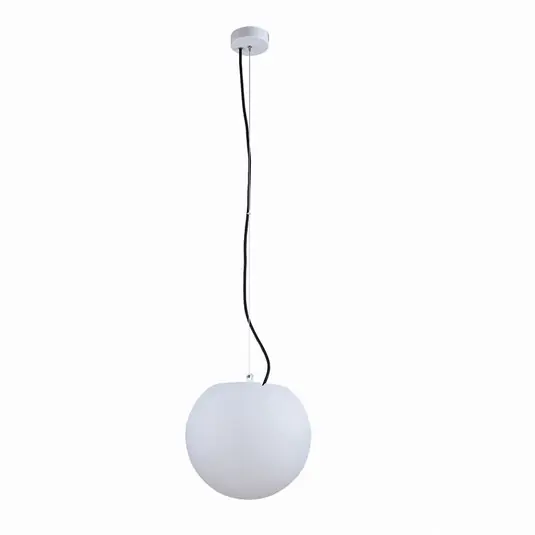 Super Cena Venkovní závěsná lampa Cumulus, Ø 45 cm, bílá, plast, IP65, E27