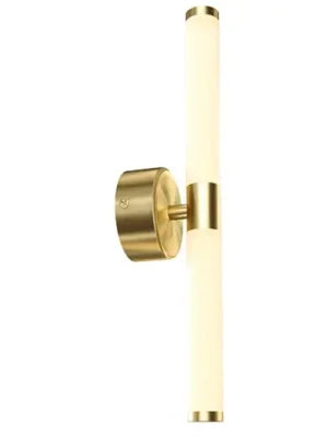 Ověřený Nástěnné LED svítidlo Maytoni Axis, zlatá barva, výška 35,6 cm