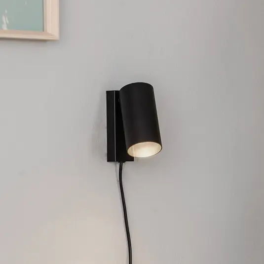 Zlevněný Nástěnné bodové svítidlo Mono I s vidlicí černé