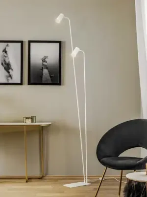 Speciální Cena Stojací lampa Mono II, dvouramenná, bílá