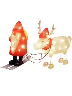 Speciální Cena LED dekorační světlo Santa Claus a sob IP44
