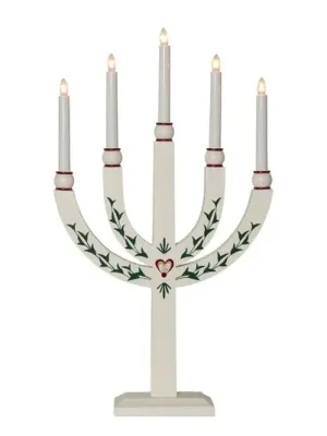 Nejlepší Volba Svícen Elias Tradition pětiplamenný bílý