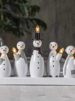 Víkendová Akce Svíčkový lustr Snowman, pět zdrojů
