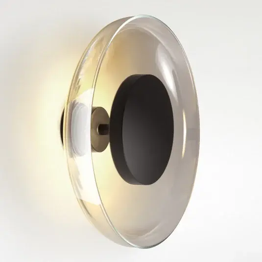 Nástěnné svítidlo MARSET Aura LED, Ø 25 cm, kouřově šedé Expresní Doručení