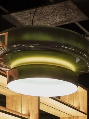 Speciální Cena MARSET Bohemia LED závěsné světlo, Triac, zelená