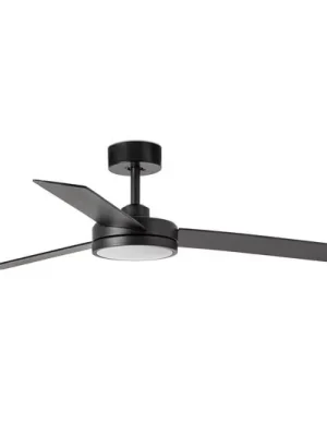 Ověřený LED stropní ventilátor Barth s osvětlením, černý