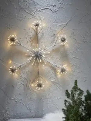LED dekorační světlo Flower Snowflake Ø 60 cm Originální