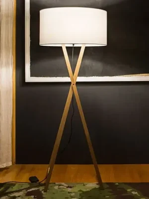 MARSET Cala P165 stojací lampa, dub/perlově bílá Značkový