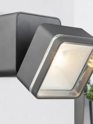 LED venkovní nástěnné Lissy, antracit, hranaté Sezónní Sleva