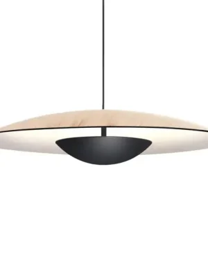 Ihned K Objednání MARSET Ginger LED závěsné světlo Triac Ø42cm dub/bílá
