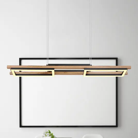 LED závěsné světlo Illa v dřevěném designu Zlevněný